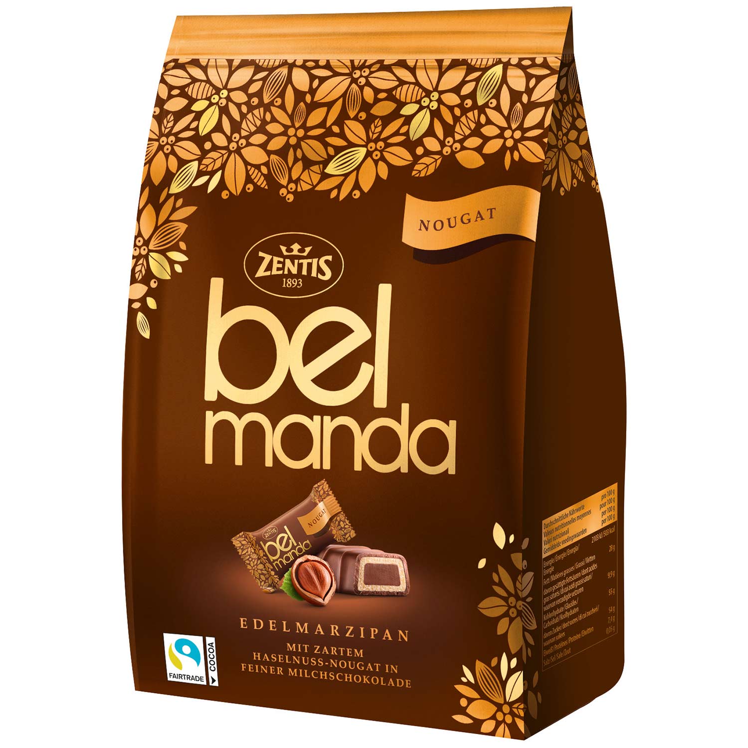 Zentis Belmanda Nougat 105g