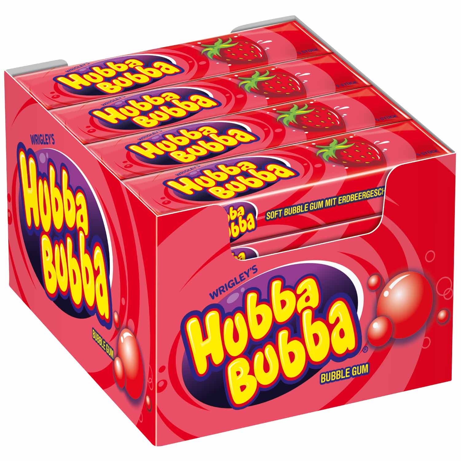 Hubba Bubba Strawberry 5er