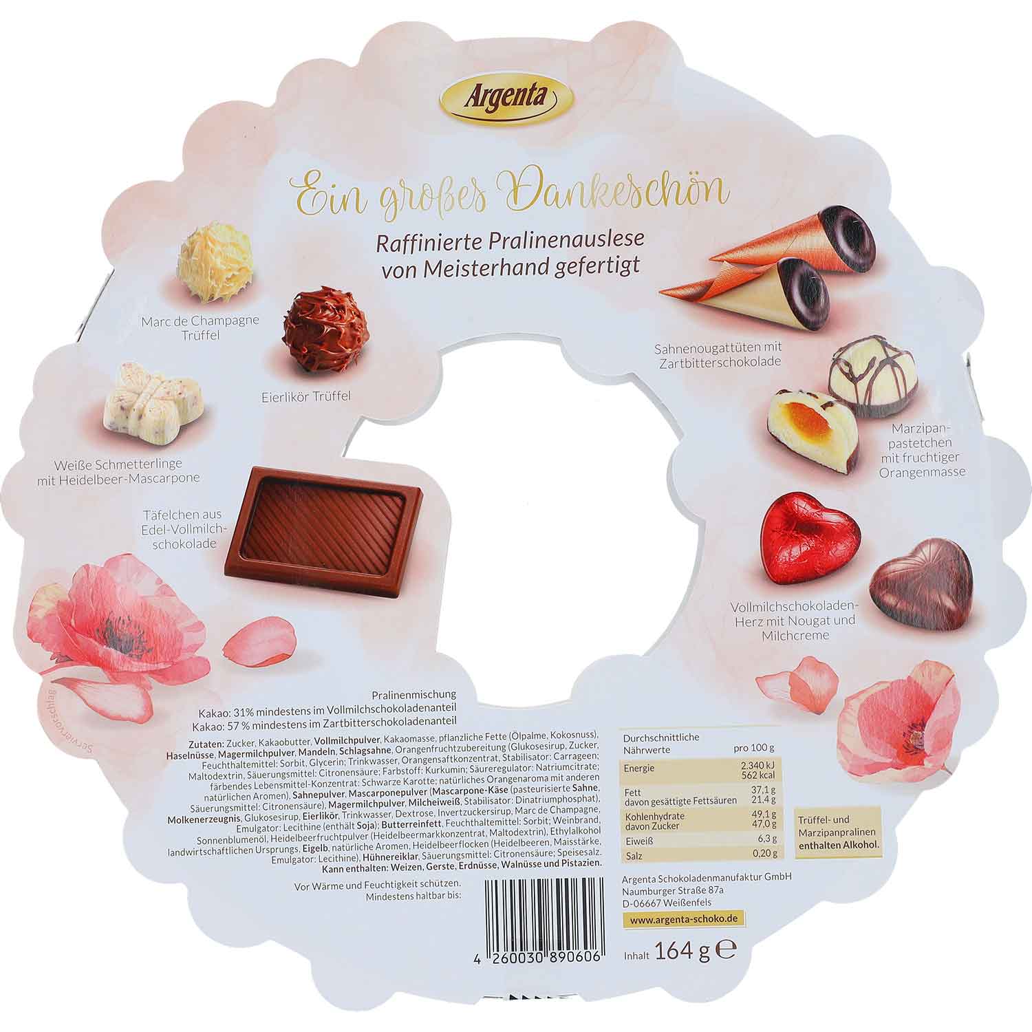 Argenta Pralinenkranz 164g