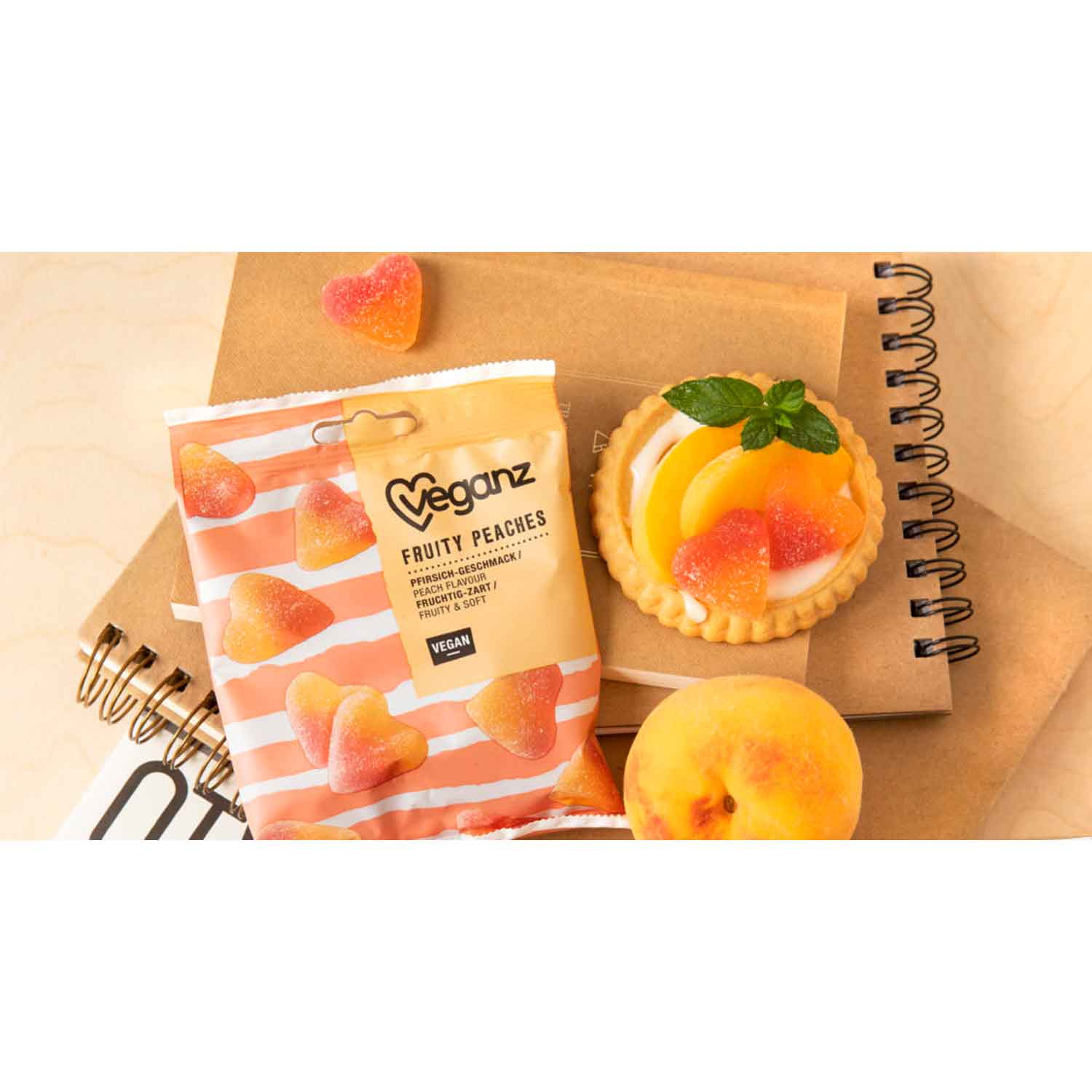 Veganz Fruity Peaches 100g