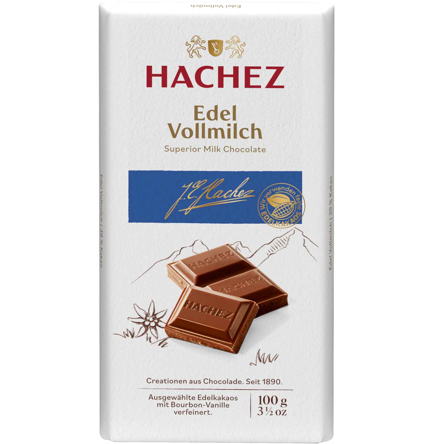 Hachez Edel Vollmilch 100g