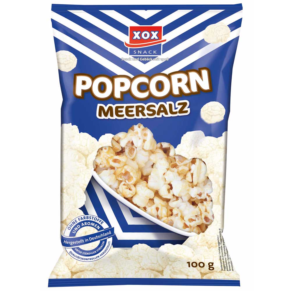 XOX Popcorn Meersalz 100g