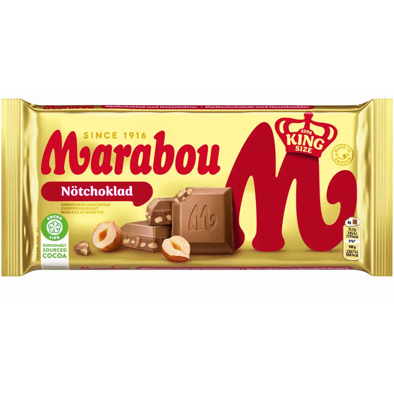 Marabou Nötchoklad 220g
