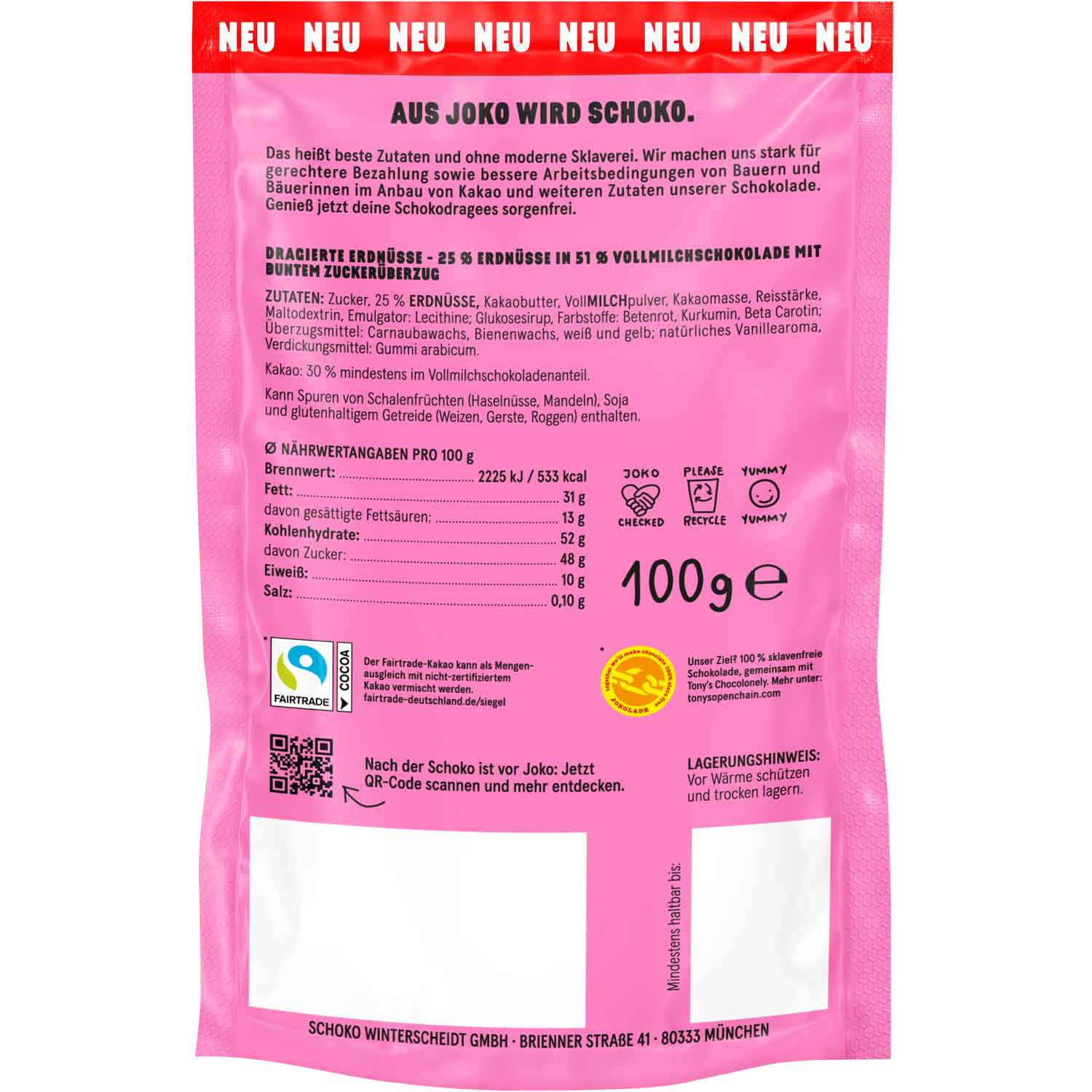 JOKOLADE Peanuts süß 100g