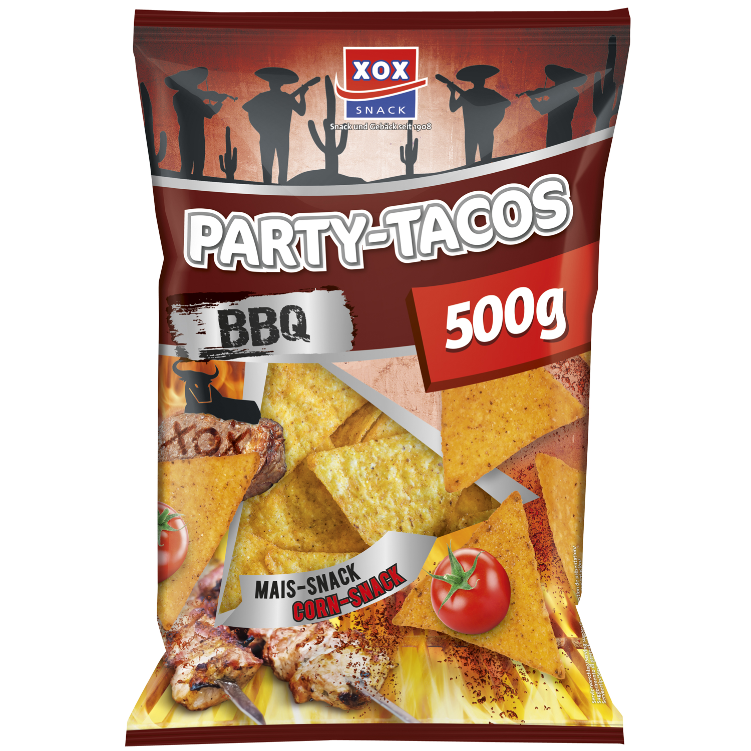 XOX Party-Tacos BBQ 500g