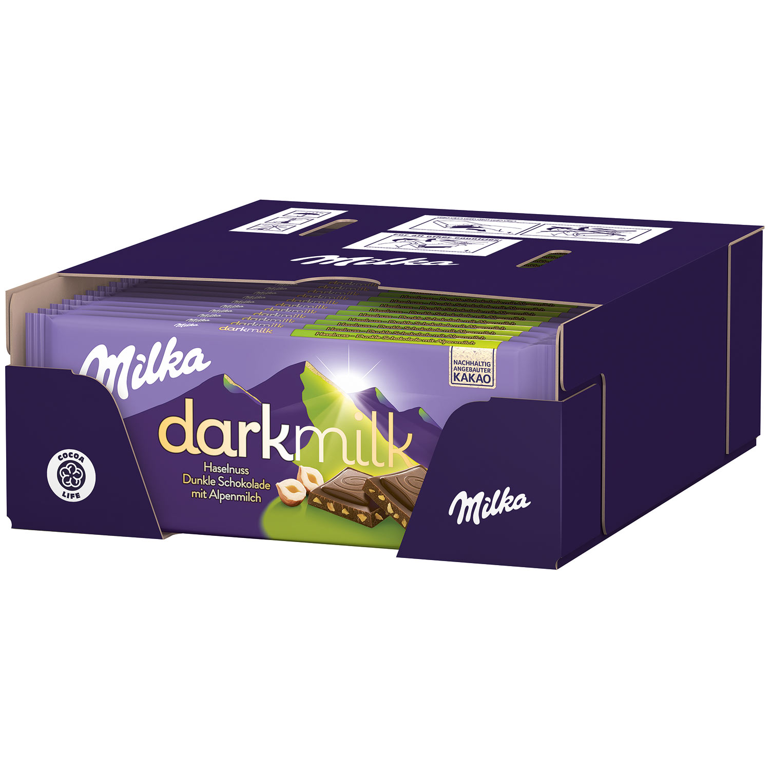 Milka darkmilk Haselnuss 85g