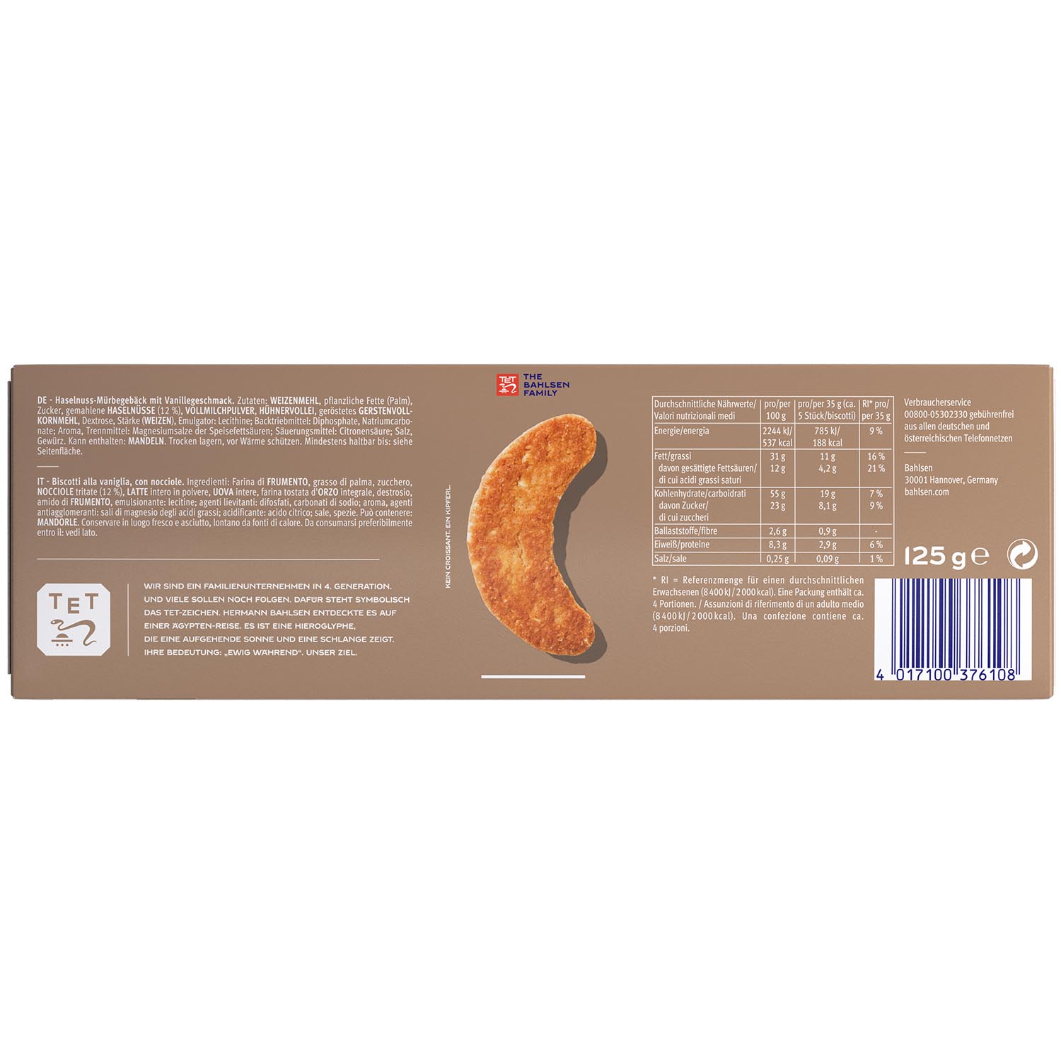 Bahlsen Kipferl 125g
