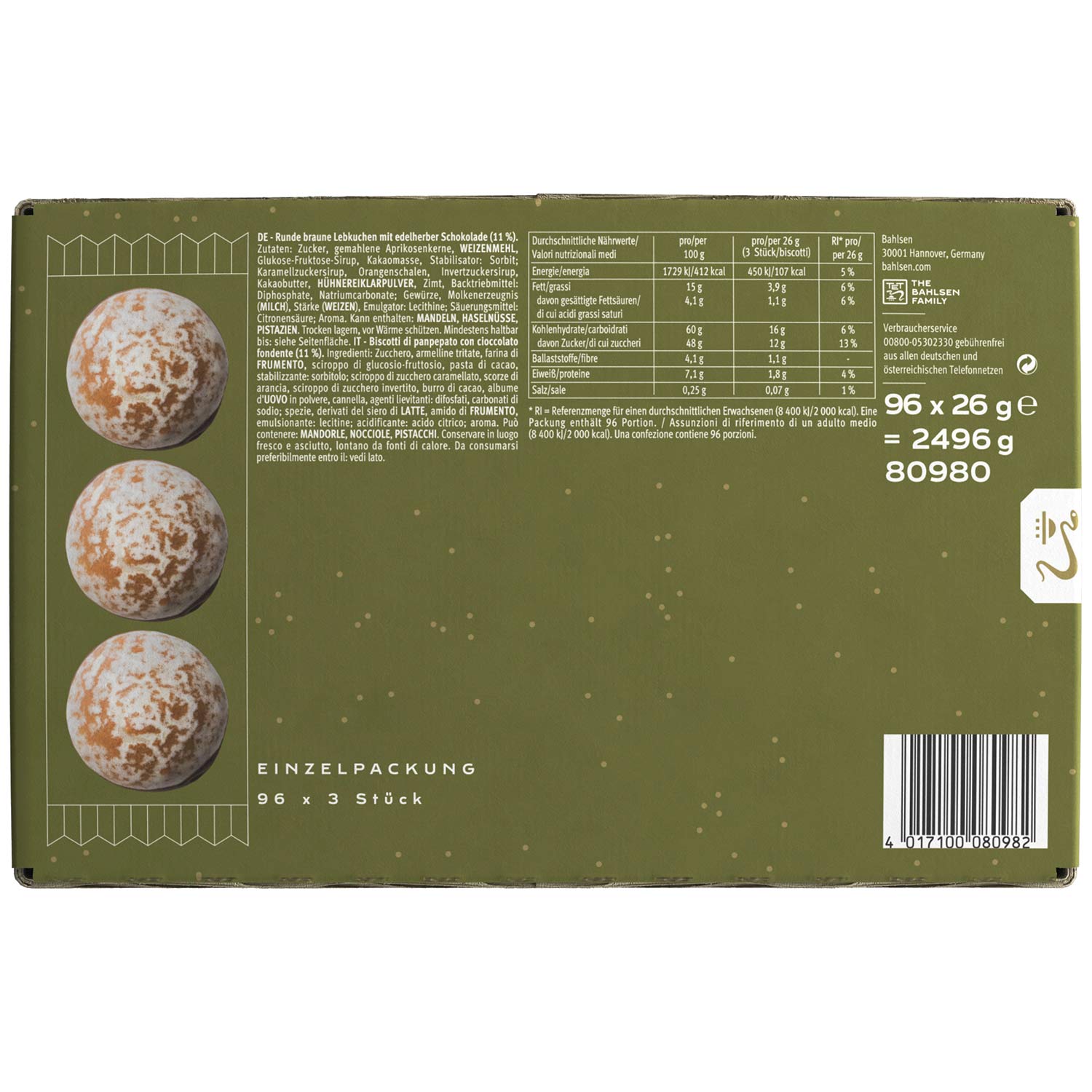 Bahlsen Mini Contessa 96x3er