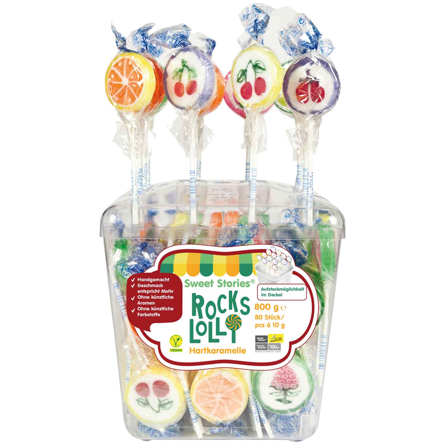 Sweet Stories Rocks Lolli 80x10g