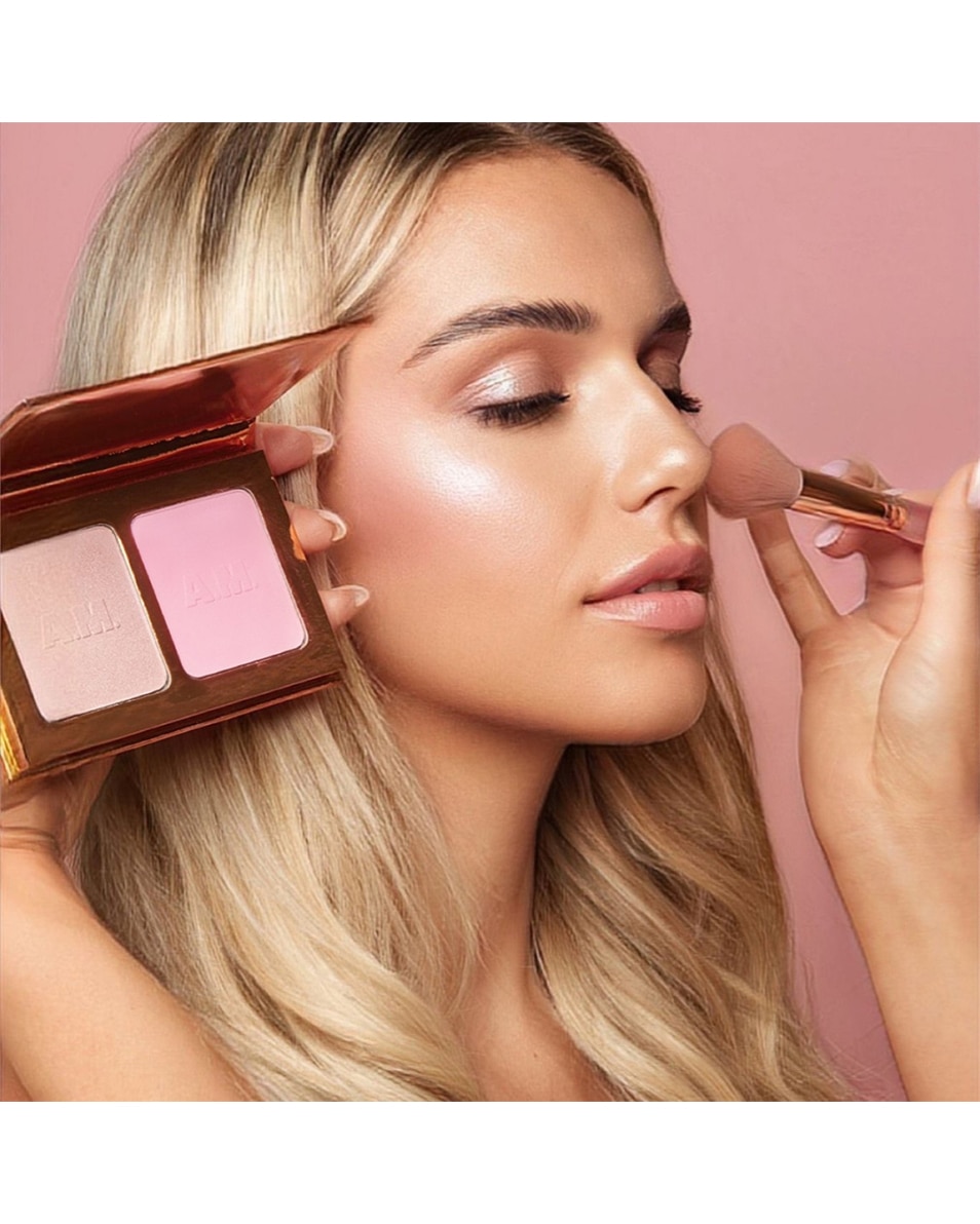 citrine glow BLUSH & HIGHLIGHTER PALETTE PINK