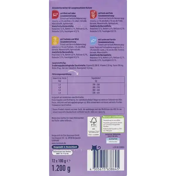 Feine Mahlzeit in Sauce Multipack