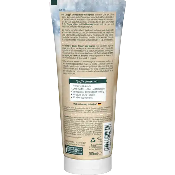 Cremedusche Winterpflege