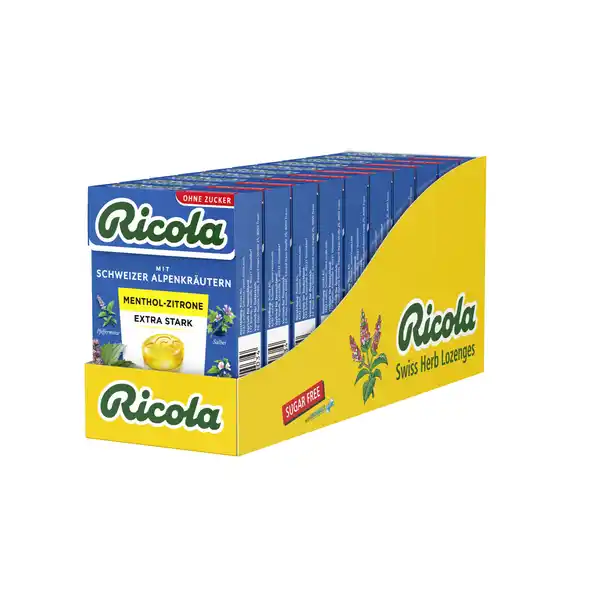 Menthol-Zitrone Extra Stark Bonbons zuckerfrei 50 g