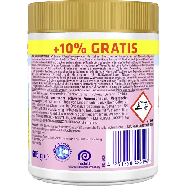 Oxi Action Powerweiss Pulver