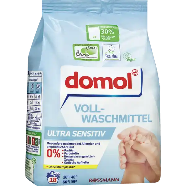 Vollwaschmittel Ultra Sensitiv Pulver 18 WL