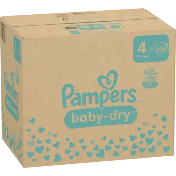 Baby Dry Windeln Gr.4 (9-14kg) Monatsbox