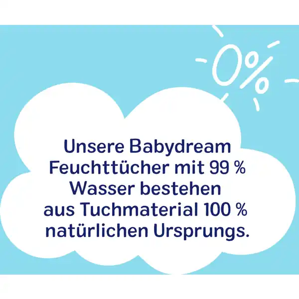 Feuchttücher mit 99% Wasser