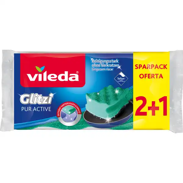 Glitzi PUR Active Schwamm 2+1 Sparpack