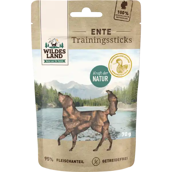 Hundesnack Trainingssticks Ente