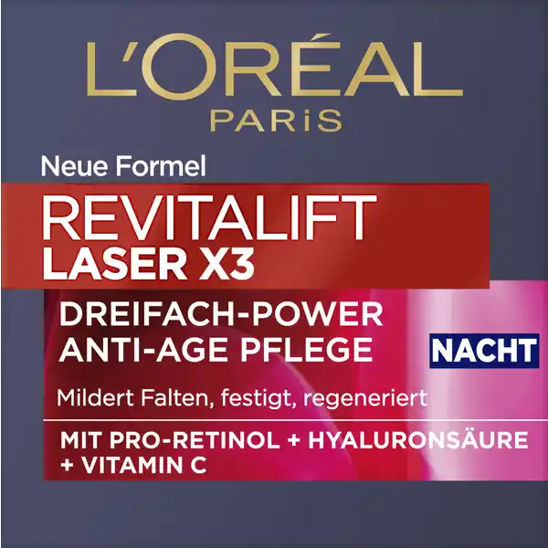 Anti-Age Nachtcreme Laser X3 Dreifach-Power