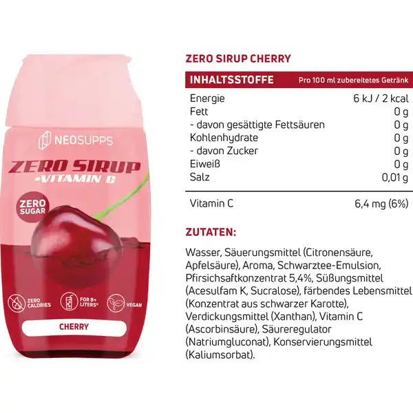 Zero Syrup Cherry