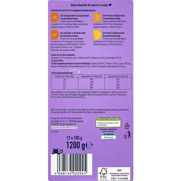 Feine Häppchen in Sauce Multipack