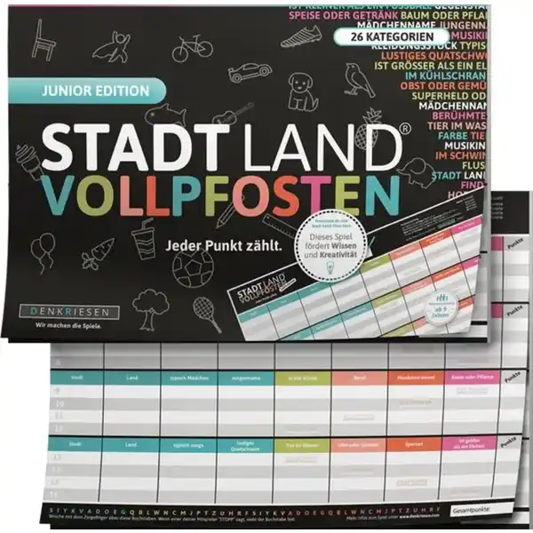 Stadt Land Vollpfosten Junior Edition