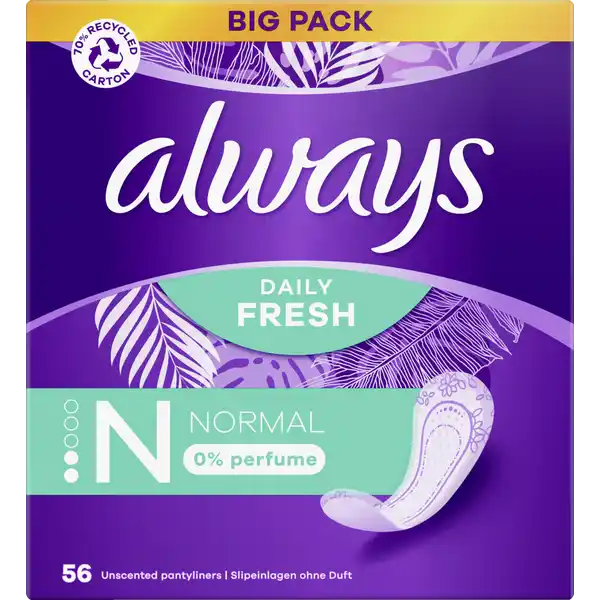 Daily Fresh Slipeinlagen Normal ohne Duft Big Pack