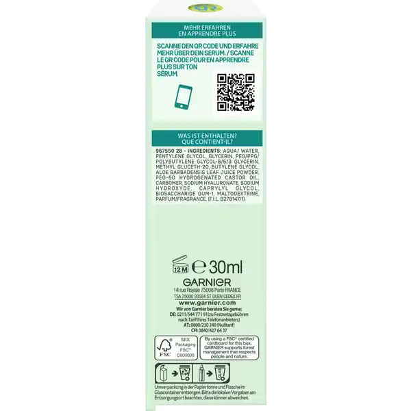 Gesichtsserum Hyaluron Aloe Vera Hydra Booster