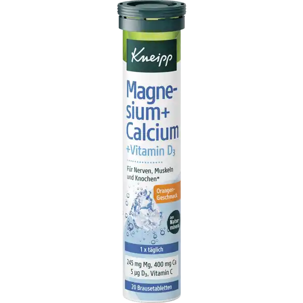 Brausetabletten Magnesium + Calcium +D3