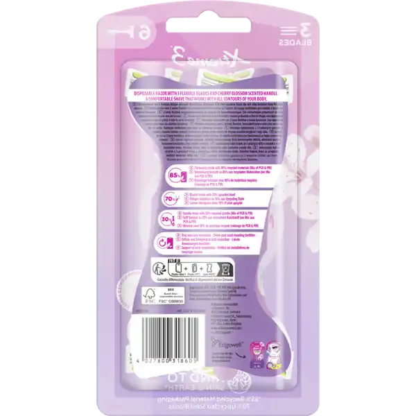 Xtreme 3 Comfort Cherry Blossom Einwegrasierer