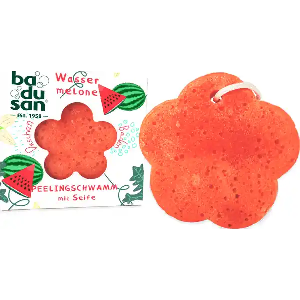 Peelingschwamm Wassermelone