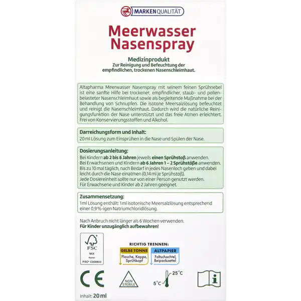 Meerwasser Nasenspray