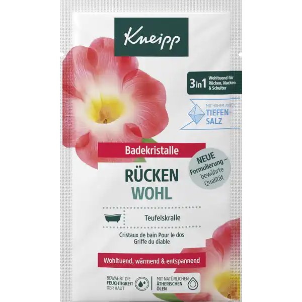Badekristalle Rücken Wohl