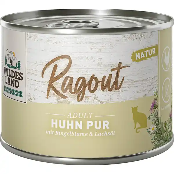 Katzennassfutter Ragout Huhn Pur mit Ringelblume