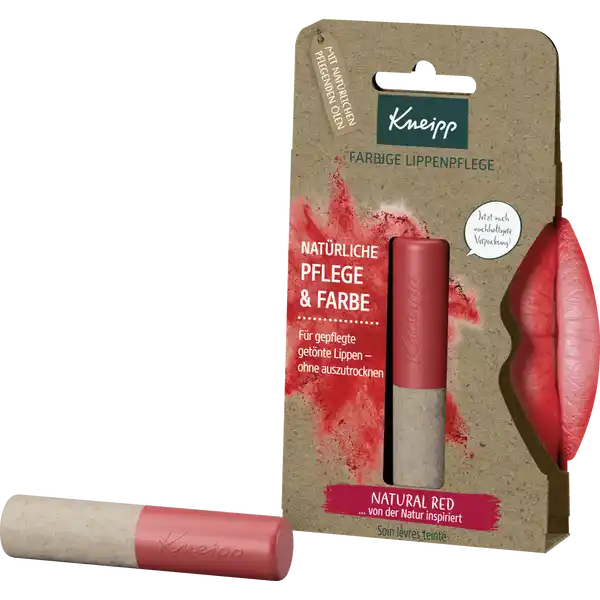 Farbige Lippenpflege Natural Red