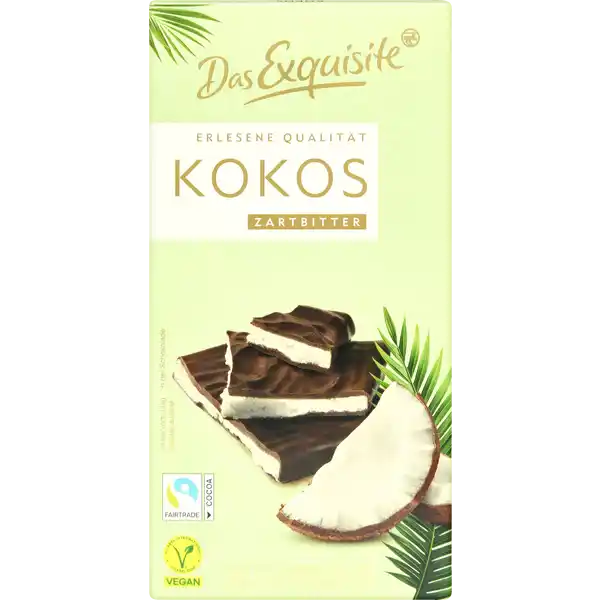 Kokos in Zartbitter