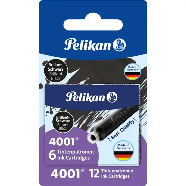 Tintenpatrone 4001 TP / 6, Brilliant-Schwarz