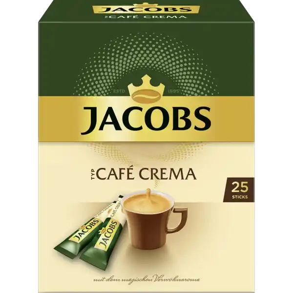 Café Crema Kaffee, 25 Einzelportionen