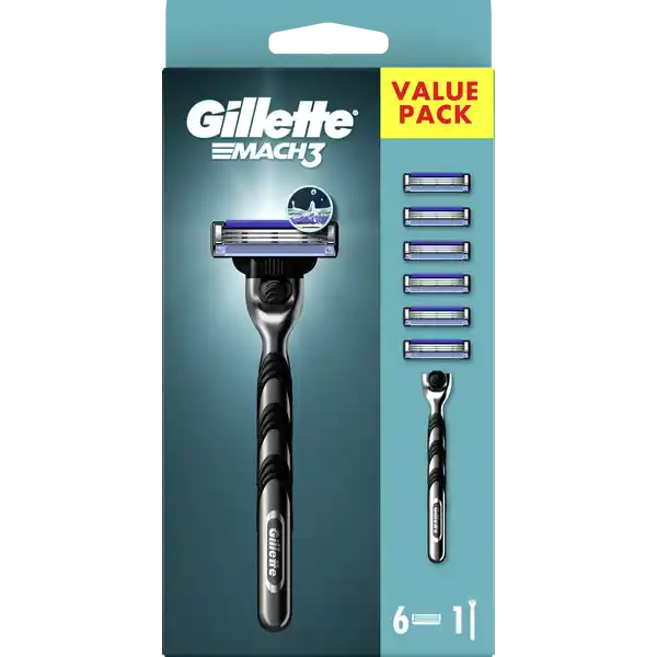 MACH3 Rasierer mit 6 Klingen Value Pack