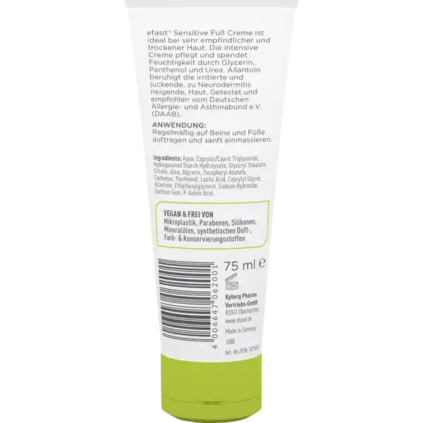 Sensitive Fuß Creme