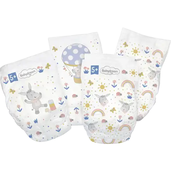 Premium Windel Größe 5+ Junior+, 33 Stück, 11-17 kg