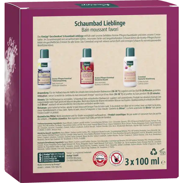 Schaumbad Lieblinge Geschenkset