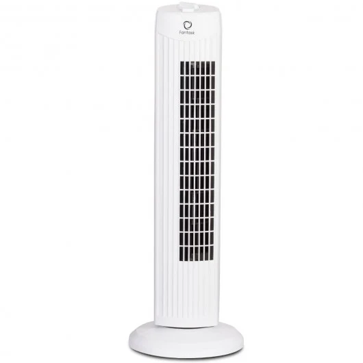 Fantask 35W 28 Quiet Bladeless Oscillating Tower Fan-White
