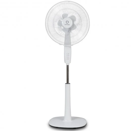 Fantask 16 3 Speed Double Blades Oscillating Pedestal Fan-White
