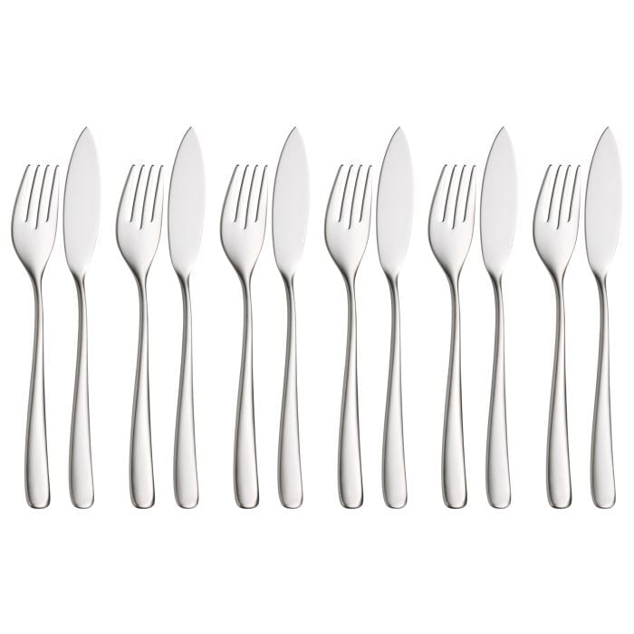 Fish Cutlery Set Vision, Cromargan protect®, 12-piece