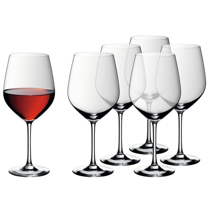 EasyPlus Burgundy glasses 6pcs.