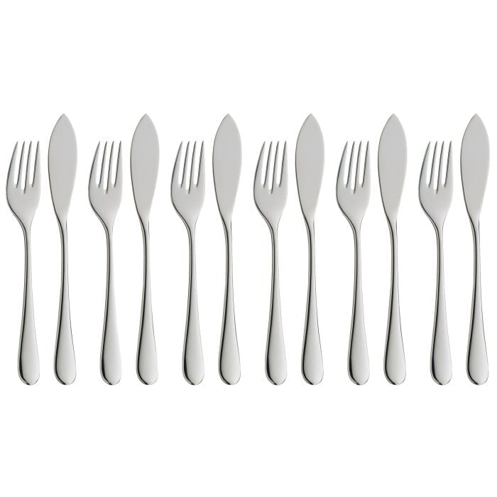 Fish Cutlery Set Merit, Cromargan protect®, 12-piece