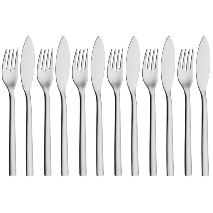 Fish cutlery set Nuova 12-piece