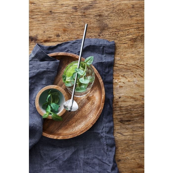 Cocktail spoon set with straw, 6-piece